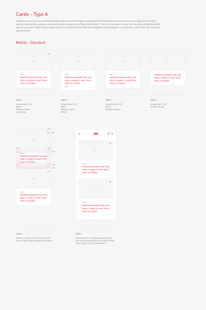 Cards - Type AMobile